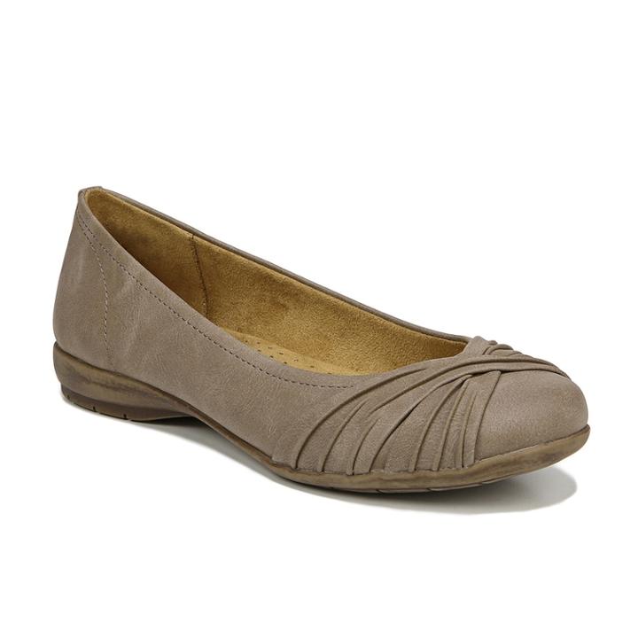 Naturalsoul By Naturalizer Girly Women's Skimmer Ballet Flats, Size: 10 Wide, Brown Over