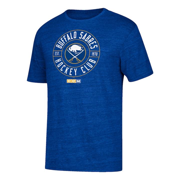 Men's Ccm Buffalo Sabres Wheelhouse Tee, Size: Large, Blue (navy)