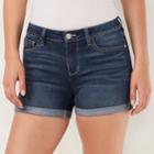 Women's Lc Lauren Conrad Cuffed Jean Shorts, Size: 12, Med Blue
