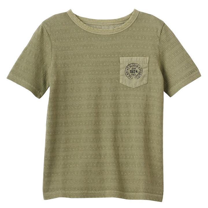 Boys 4-7 Sonoma Goods For Life&trade; Textured Graphic Tee, Boy's, Size: 7x, Med Green