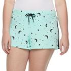 Juniors' Plus Size So&reg; French Terry Shorts, Size: 1xl, Turquoise/blue (turq/aqua)