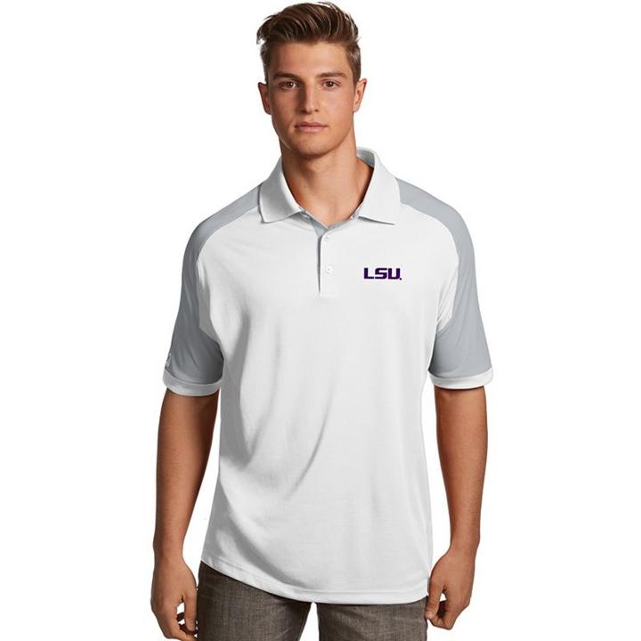 Men's Antigua Lsu Tigers Century Polo, Size: Xl, White