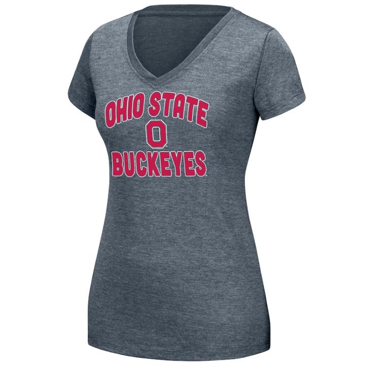 Women's Ohio State Buckeyes Tee, Size: Medium, Grey