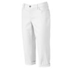 Petite Croft & Barrow&reg; Cuffed Capri Jeans, Women's, Size: 6 Petite, White