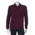 Big & Tall Croft & Barrow&reg; Fleece Quarter-zip Polo, Men's, Size: Xxl Tall, Red
