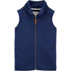 Boys 4-12 Carter's Sweater Knit Fleece Zip Vest, Size: 6, Blue