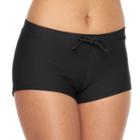 Mix And Match Solid Boyshort Bottoms, Size: Medium, Black