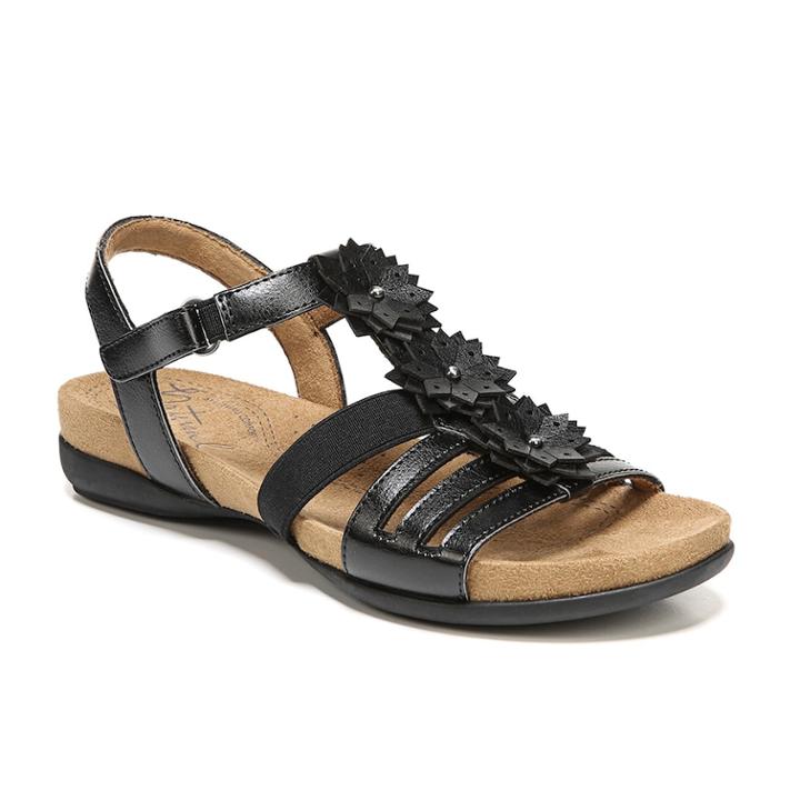 Naturalsoul By Naturalizer Amore Women's Sandals, Size: 8 Wide, Black
