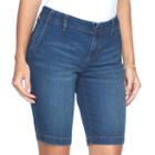 Women's Apt. 9&reg; Bermuda Jean Shorts, Size: 14, Med Blue