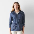 Women's Sonoma Goods For Life&trade; French Terry Hoodie, Size: Large, Dark Blue