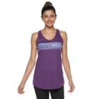 Women's Tek Gear&reg; Graphic Racerback Tank, Size: Small, Drk Purple