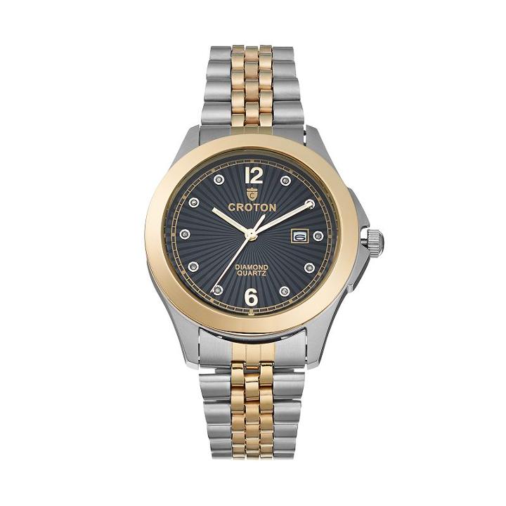 Croton Men's Diamond Stainless Steel Watch, Multicolor