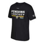 Men's Reebok Pittsburgh Penguins 2017 Stanley Cup Playoffs Center Ice Tee, Size: Xl, Black