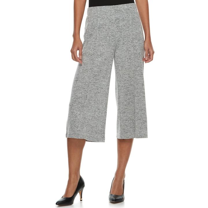 Women's Juicy Couture Heather Culottes, Size: Xl, Light Grey