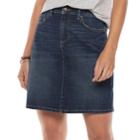 Women's Sonoma Goods For Life&trade; Jean Skirt, Size: 8 - Regular, Med Blue