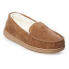 Women's Sonoma Goods For Life&trade; Faux-fur Lined Microsuede Moccasin Slippers, Size: Medium, Med Brown
