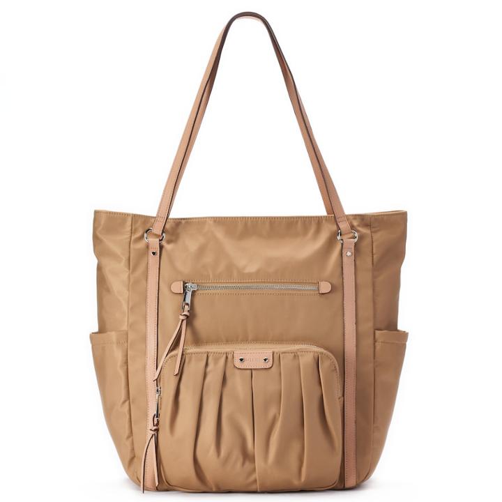 Utiliti By Rosetti Pleated Pocket Tote, Women's, Med Brown