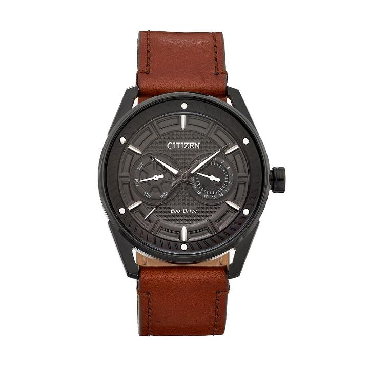 Drive From Citizen Eco-drive Men's Cto Leather Watch - Bu4025-08e, Size: Large, Brown