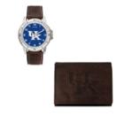 Kentucky Wildcats Watch & Trifold Wallet Gift Set, Boy's, Brown