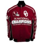 Men's Franchise Club Oklahoma Sooners Commemorative Varsity Jacket, Size: Small, Red