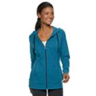 Women's Tek Gear&reg; Dry Tek Long Sleeve Hoodie, Size: Large, Dark Blue