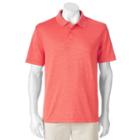 Men's Haggar Classic-fit Textured Performance Polo, Size: Xxl, Light Red