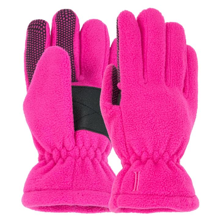 Girls 4-16 Igloos Microfleece Gloves, Size: 7-16, Med Pink
