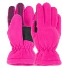 Girls 4-16 Igloos Microfleece Gloves, Size: 7-16, Med Pink