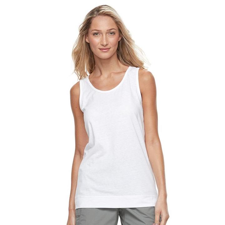 Women's Columbia Marbledale Keyhole Tank, Size: Large, White