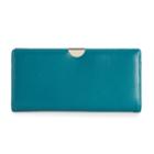 Apt. 9&reg; Lambskin Leather Rfid-blocking Slim Clutch Wallet, Women's, Turquoise/blue (turq/aqua)