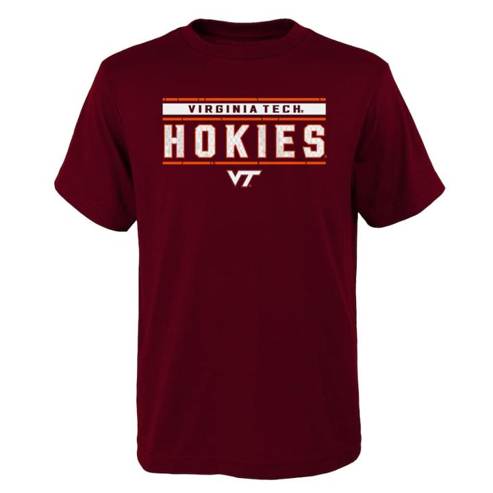 Boys' 4-18 Virginia Tech Hokies Regeneration Tee, Size: 4-5, Dark Red