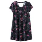 Girls 7-16 & Plus Size So&reg; Bar Back Swing Dress, Size: 20 1/2, Black