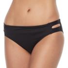 Women's Apt. 9&reg; Solid Strappy Bikini Bottoms, Size: Small, Black