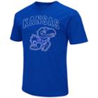 Men's Campus Heritage Kansas Jayhawks Logo Tee, Size: Large, Dark Blue