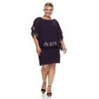 Plus Size Le Bos Embellished Trim Dress & Jacket Set, Women's, Size: 22 W, Purple