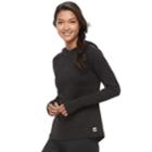 Women's Fila Sport&reg; Space-dye Thumb Hole Hoodie, Size: Xl, Black
