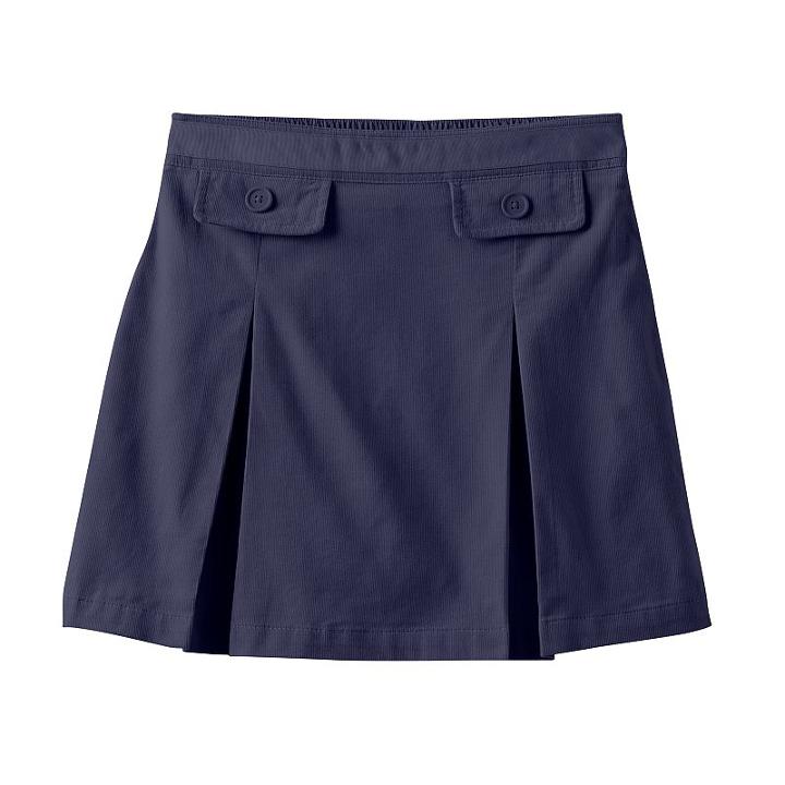 Girls 4-16 Chaps Corduroy Skort, Girl's, Size: Medium (10), Blue (navy)