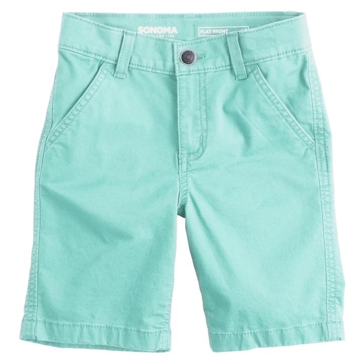 Boys 4-7x Sonoma Goods For Life&trade; Flat Front Shorts, Size: 5, Med Blue