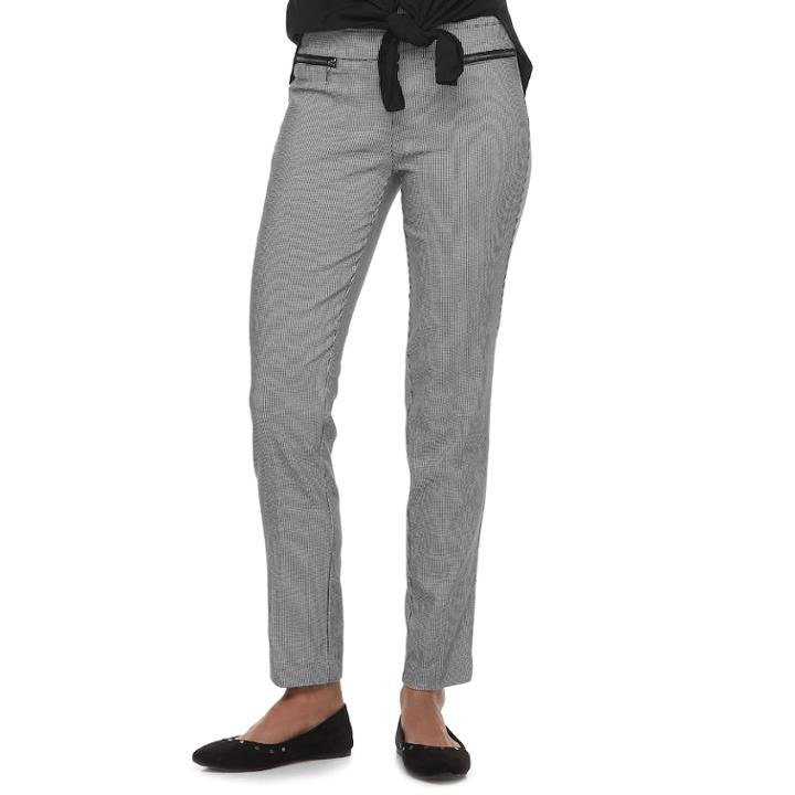 Juniors' Candie's&reg; Midrise Pull-on Skinny Pants, Teens, Size: Medium, Oxford