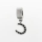 Individuality Beads Sterling Silver Horseshoe Charm, Women's, Grey