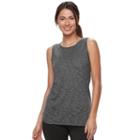 Women's Tek Gear&reg; Dry Tek Slubbed Tank Top, Size: Medium, Black