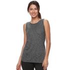 Women's Tek Gear&reg; Dry Tek Slubbed Tank Top, Size: Medium, Black