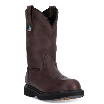 Mcrae Industrial Men's Waterproof Steel-toe Western Work Boots, Size: Medium (10), Dark Brown