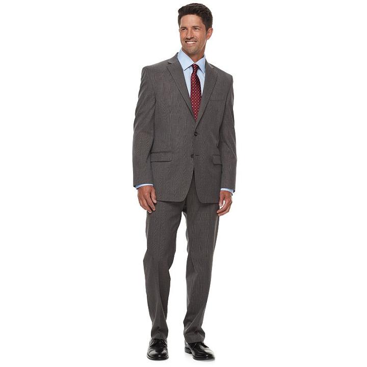 Men's Chaps Performance Series Classic-fit Stretch Suit Jacket, Size: 40 - Regular, Brown Oth