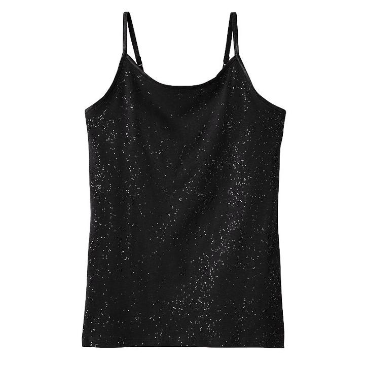 Girls 7-16 & Plus Size So&reg; Strappy Tank Top, Girl's, Size: 10, Black