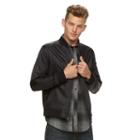Men's Rock & Republic Nylon Bomber Jacket, Size: Medium, Black