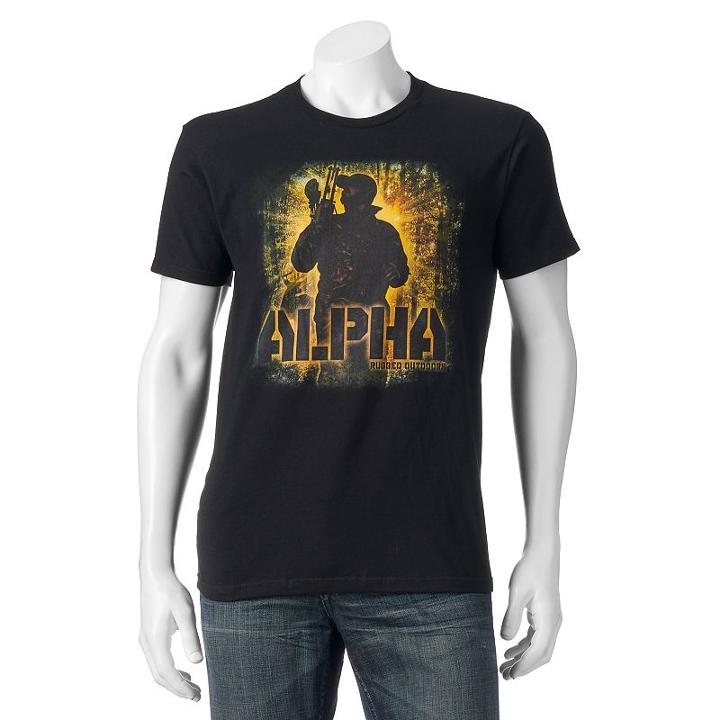 Men's Alpha  Tee, Size: Xl, Black
