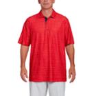 Men's Pebble Beach Classic-fit Broken Windowpane Performance Golf Polo, Size: Xl, Brt Pink