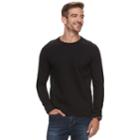 Men's Apt. 9&reg; Interlock Knit Crewneck Tee, Size: Xxl, Black