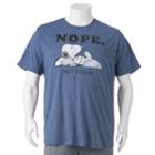 Big & Tall Peanuts Nope. Not Today. Tee, Men's, Size: Xl Tall, Red Overfl